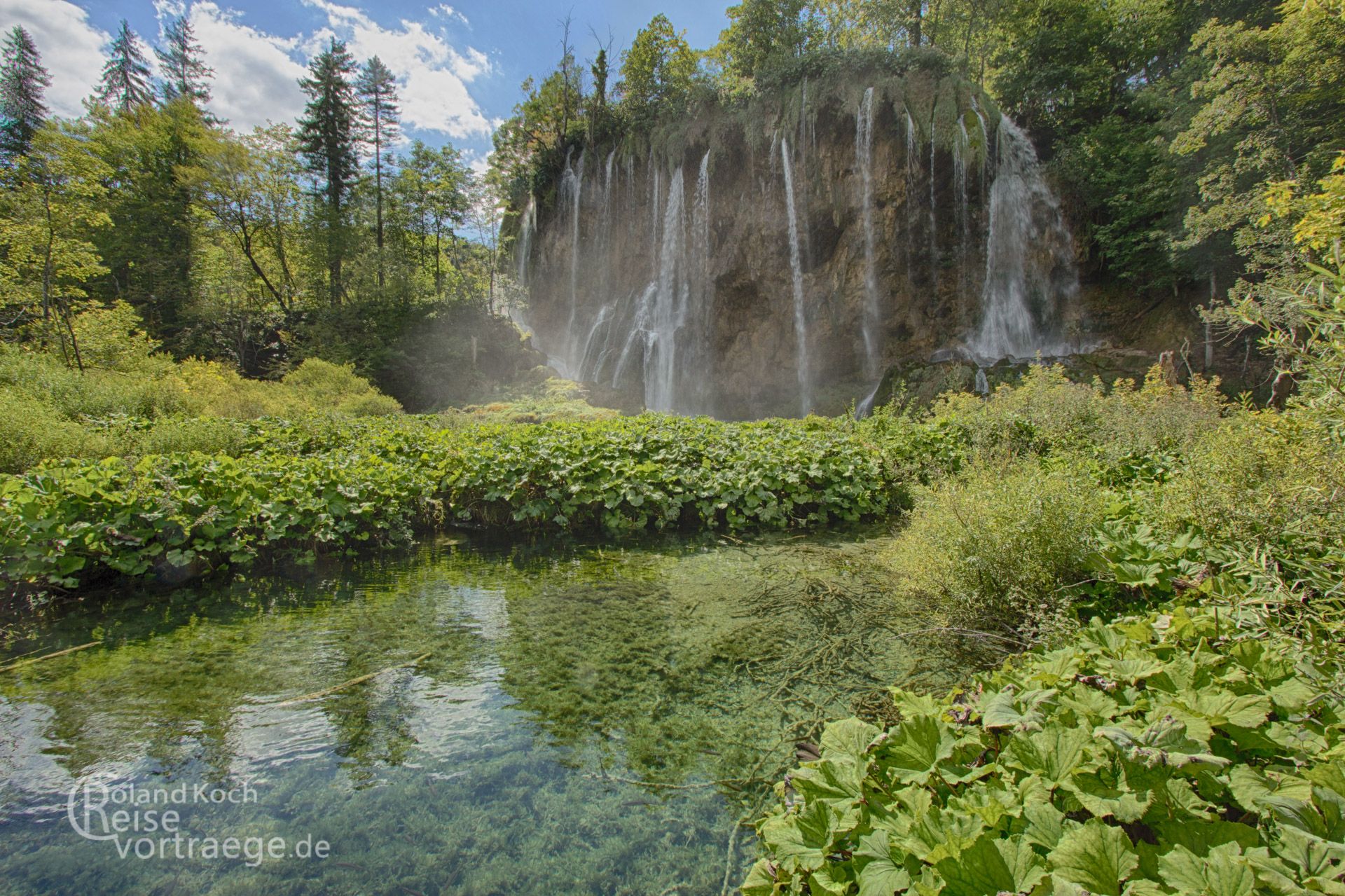 Wasserfälle in Nationalpark Plitwitzer Seen